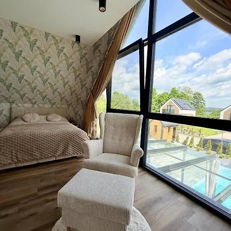 Ferienhaus Enklawa Dudki Dom Z Basenem I Sauna