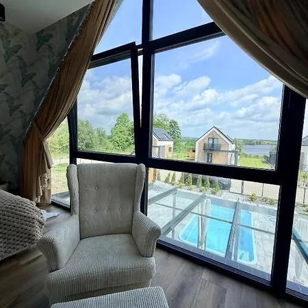 Enklawa Dudki Dom Z Basenem I Sauna Ferienhaus Giże